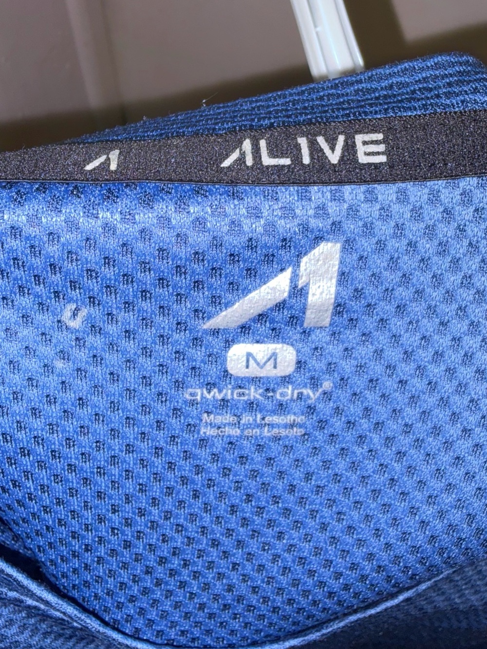 Men's Blue Performance Tank Top - Picture 3 of 3